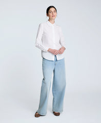 Poplin Button Front Shirt | Kenneth Cole PURE WHITE