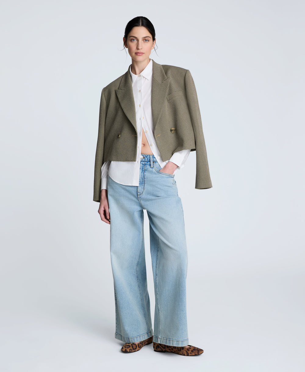 Poplin Button Front Shirt | Kenneth Cole PURE WHITE