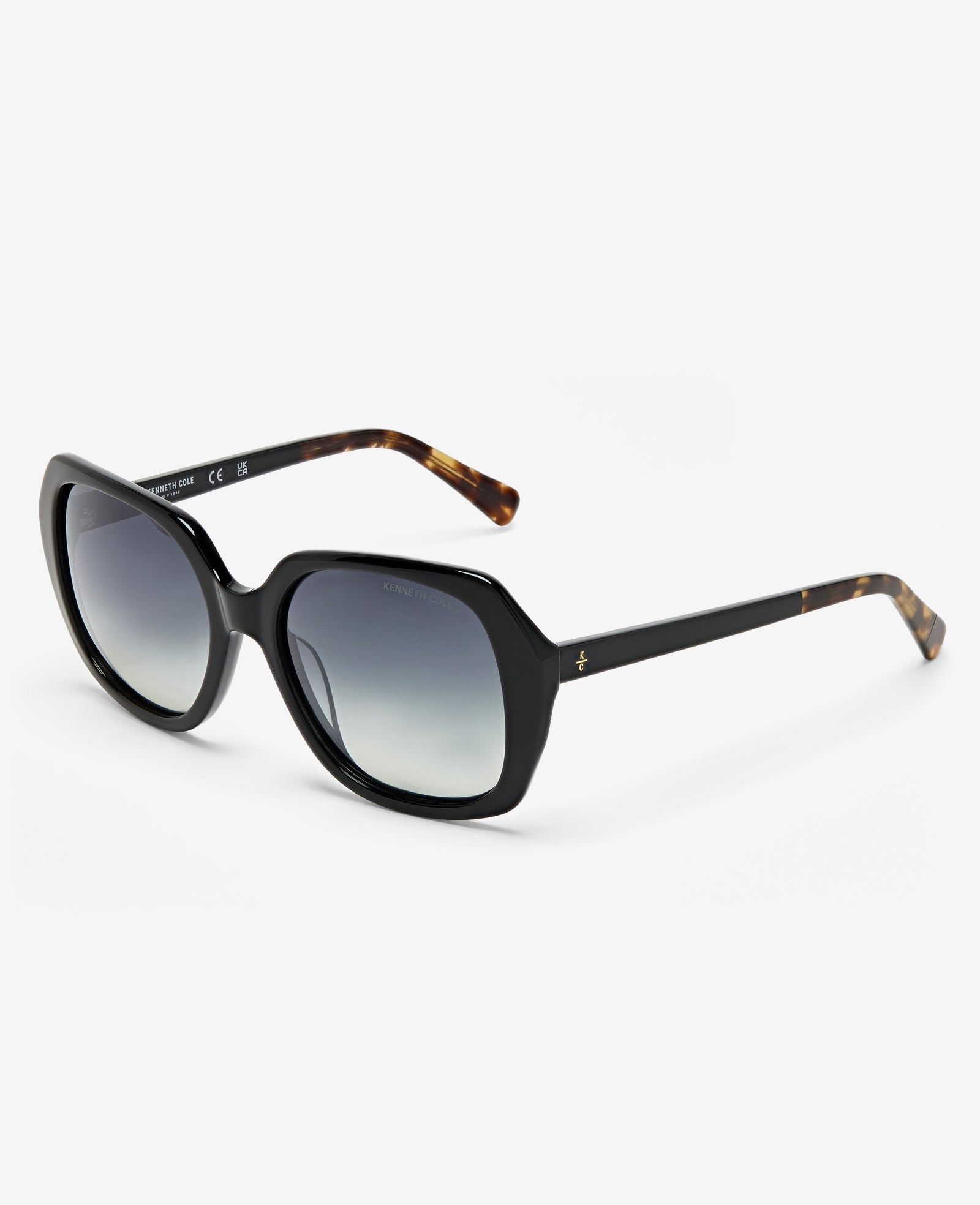 Shop Round Acetate Polarized Sunglasses | Kenneth Cole | Kenneth Cole BLACK
