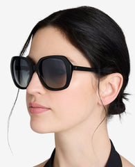 Shop Round Acetate Polarized Sunglasses | Kenneth Cole | Kenneth Cole BLACK
