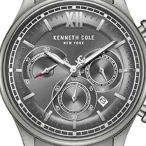 Dress Sport Chronograph Stainless Steel Bracelet Watch | Kenneth Cole GUN