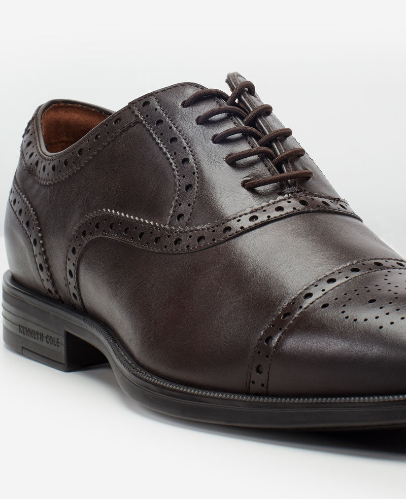 Future Pod Medallion Cap Toe Lace up | Kenneth Cole GANACHE LEATHER