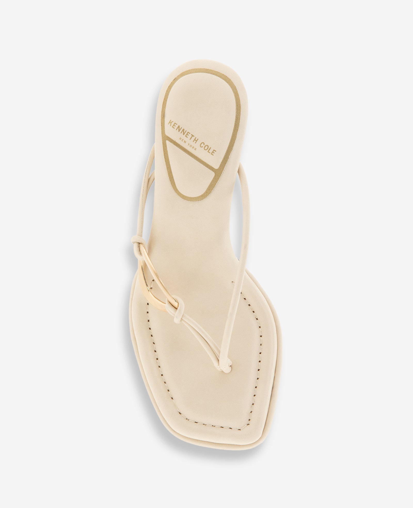 Madrid Leather Embellished Heel Sandal | Kenneth Cole WHITECAP GREY