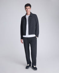 Shop Relaxed Cropped Slacks: Charcoal Mix, Stretch Fit | KC | Kenneth Cole CHARCOLE MIX