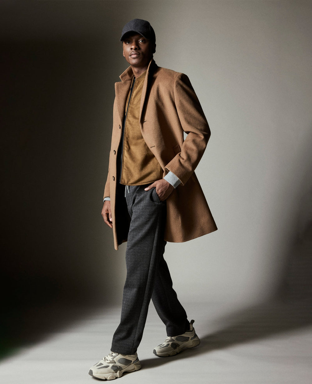 Shop Relaxed Cropped Slacks: Charcoal Mix, Stretch Fit | KC | Kenneth Cole CHARCOLE MIX