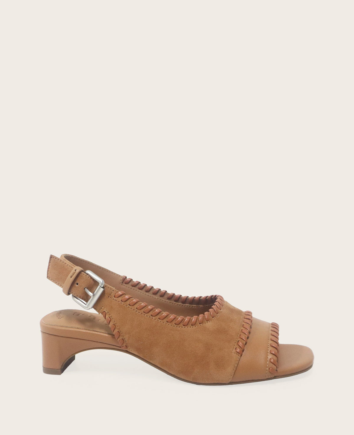 GENTLE SOULS - Samarra Suede Braided Detail Slingback Heel | Kenneth Cole TAN SUEDE