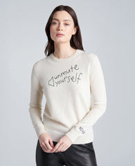Unmute Yourself Cashmere Sweater, Cream | Kenneth Cole | Kenneth Cole CREAM