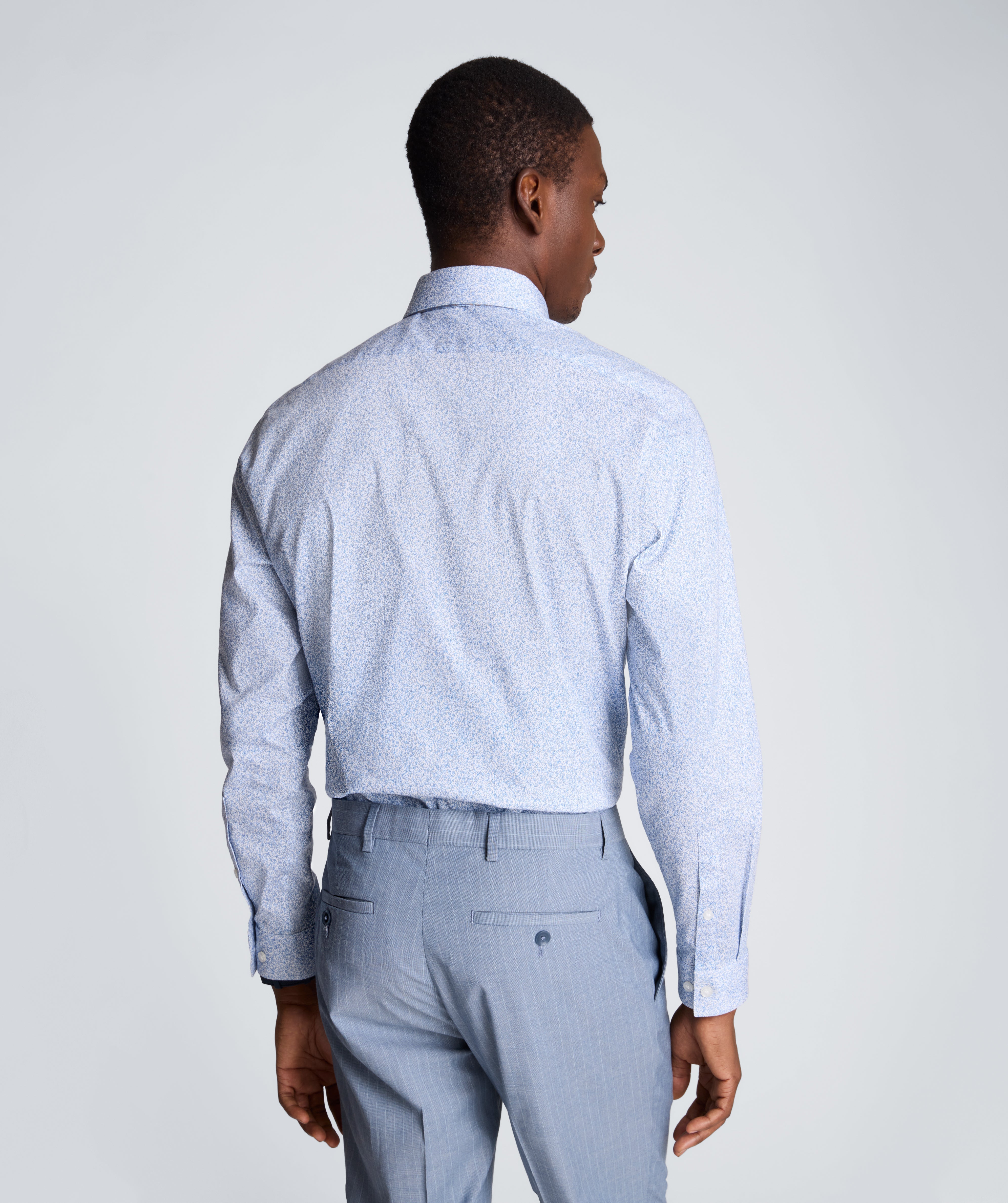 REACTION - Slim Fit Flex Stretch Dress Shirt | Kenneth Cole BLUE FLORAL