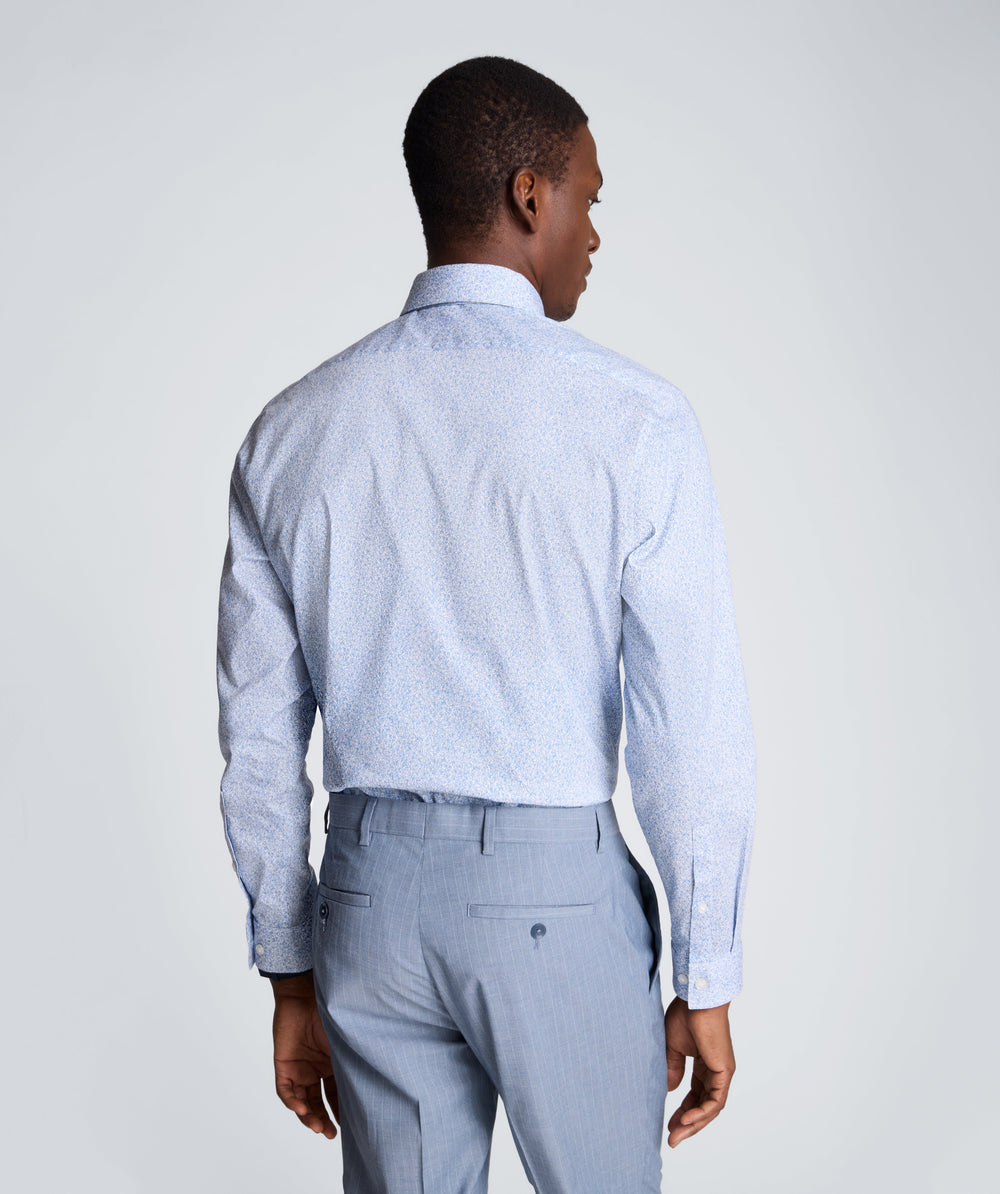 REACTION - Slim Fit Flex Stretch Dress Shirt | Kenneth Cole BLUE FLORAL