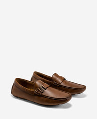 REACTION - Stan Band Driving Loafers for Men, Cognac | KC | Kenneth Cole COGNAC