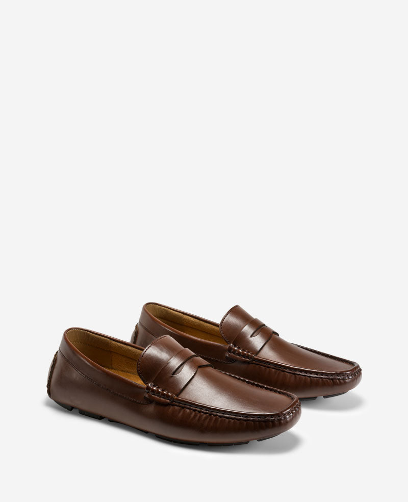 REACTION Sergio Penny Loafer – Brown Men | Kenneth Cole | Kenneth Cole MID BROWN