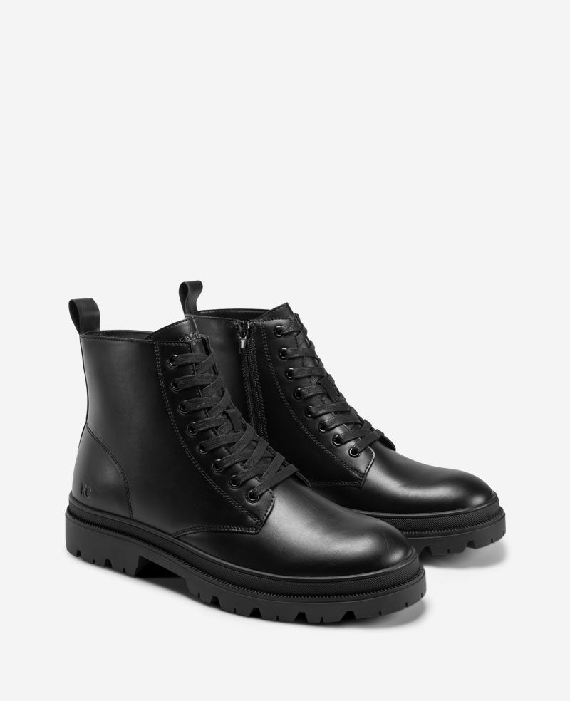 REACTION Petro Lug Sole Boot – Black Men | Kenneth Cole | Kenneth Cole BLACK