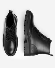 REACTION Petro Lug Sole Boot – Black Men | Kenneth Cole | Kenneth Cole BLACK