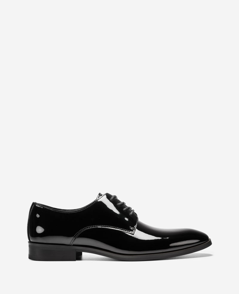 REACTION Hogart Derby – Black Patent Men | Kenneth Cole | Kenneth Cole BLACK PATENT