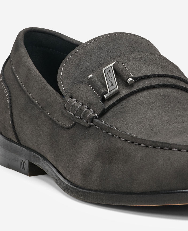 REACTION Estate Belt Loafer – Charcoal Men | Kenneth Cole | Kenneth Cole CHARCOLE FAUX SUEDE