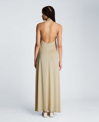 Halter Maxi Dress | Kenneth Cole EGGSHELL