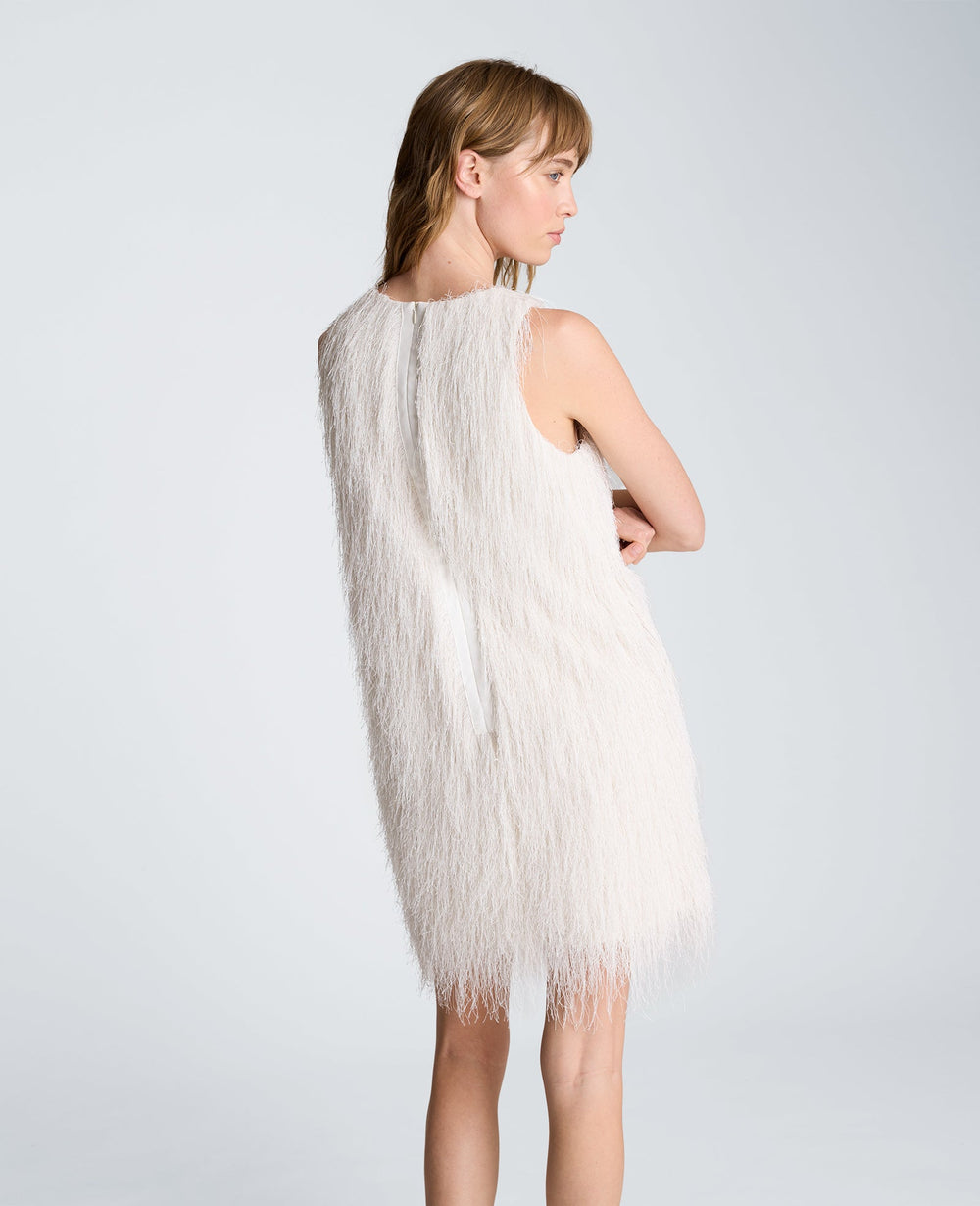 Fringed Mini Dress | Kenneth Cole OYSTER