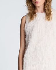 Fringed Mini Dress | Kenneth Cole OYSTER