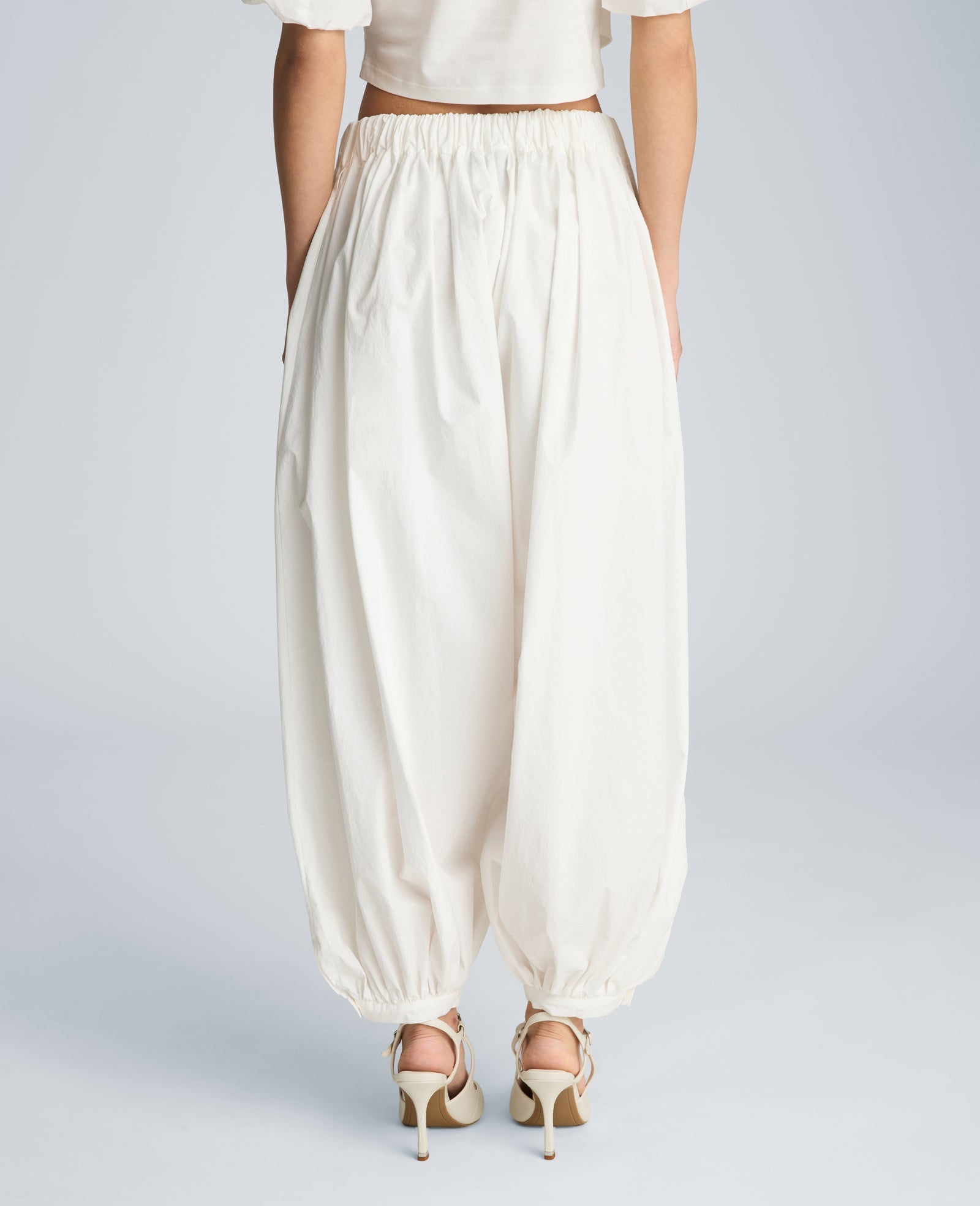 Pull On Bubble Leg Pant | Kenneth Cole PURE WHITE
