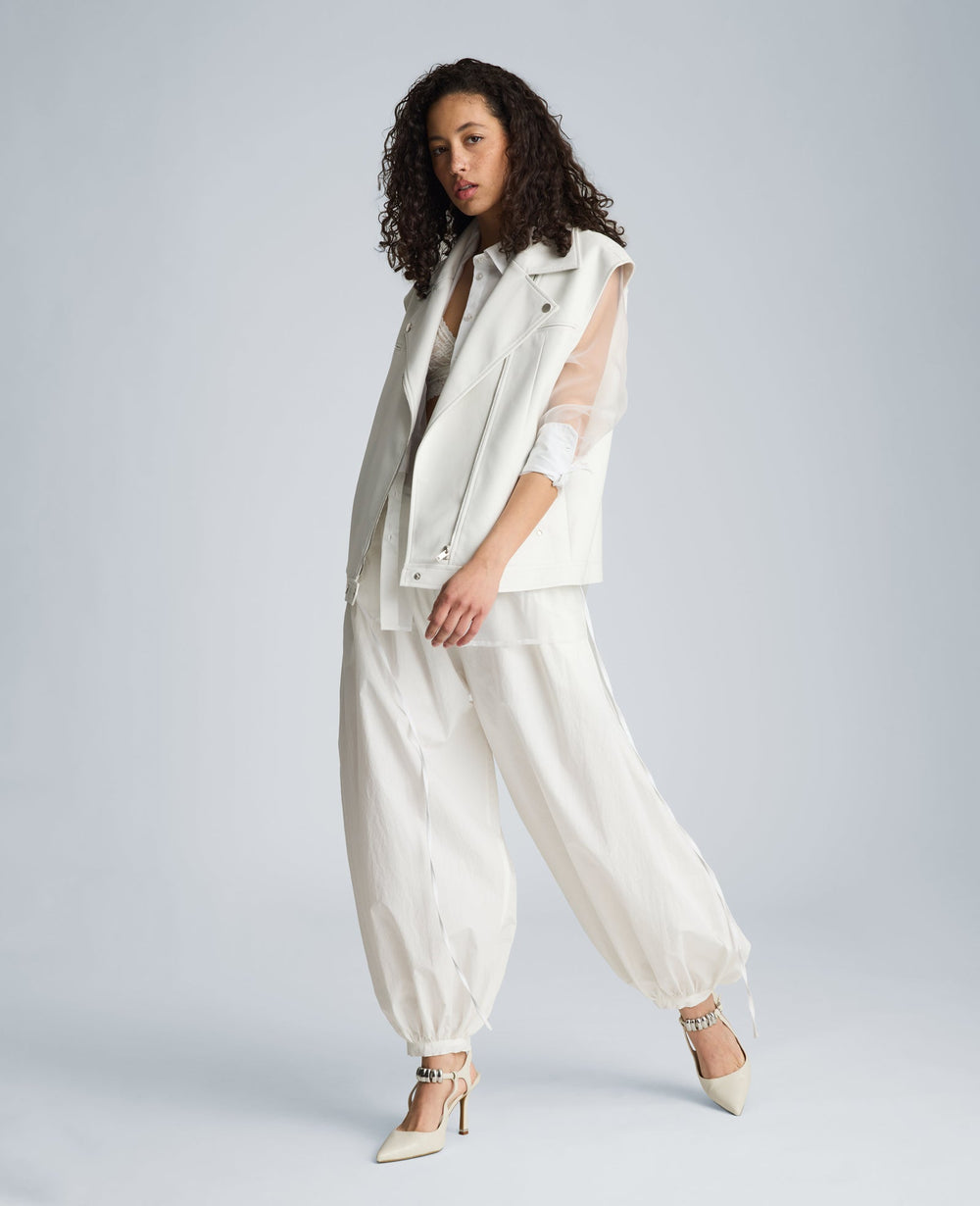 Pull On Bubble Leg Pant | Kenneth Cole PURE WHITE