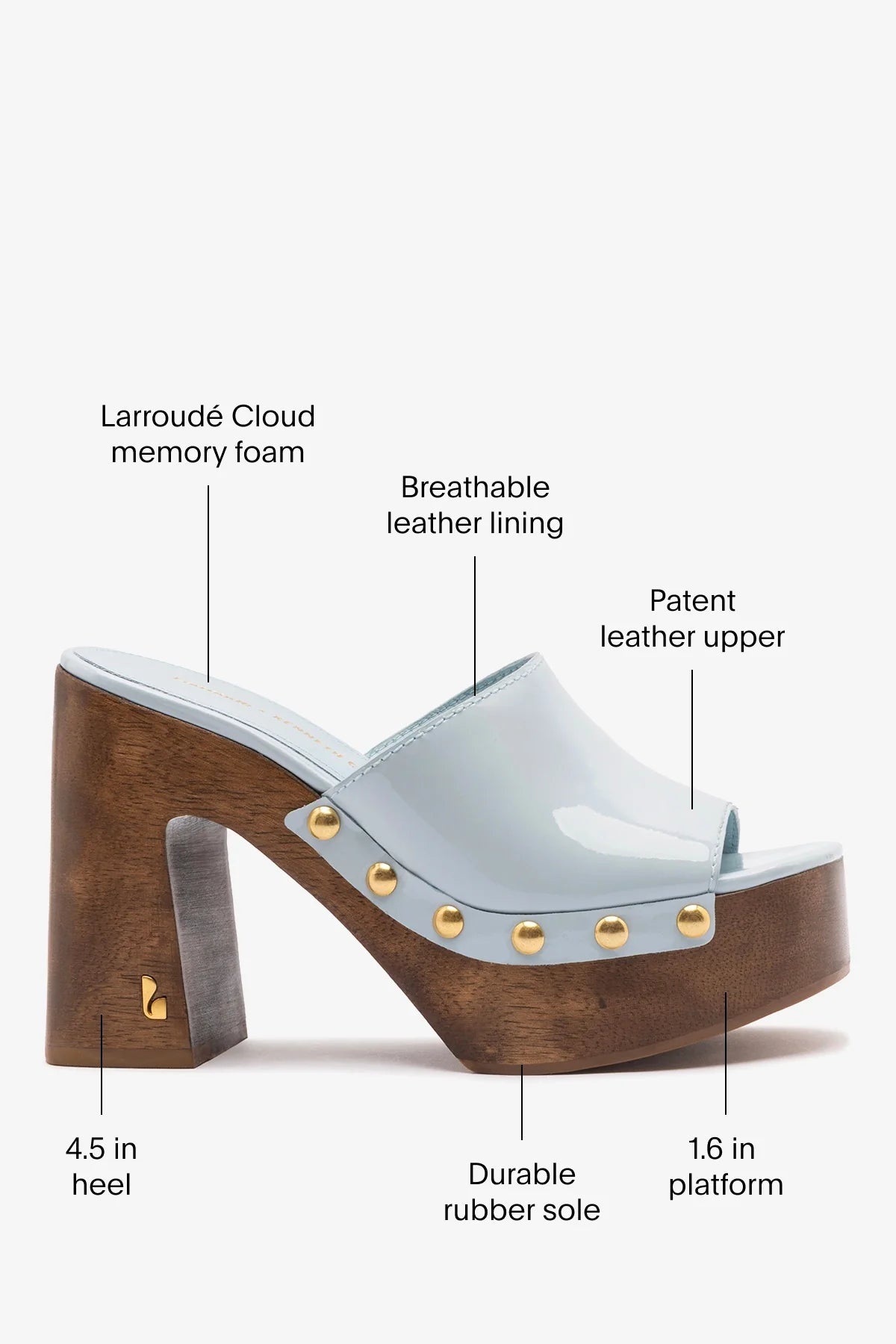 Larroudé x Kenneth Cole: Mule Maya Patent Leather | Kenneth Cole MAYA