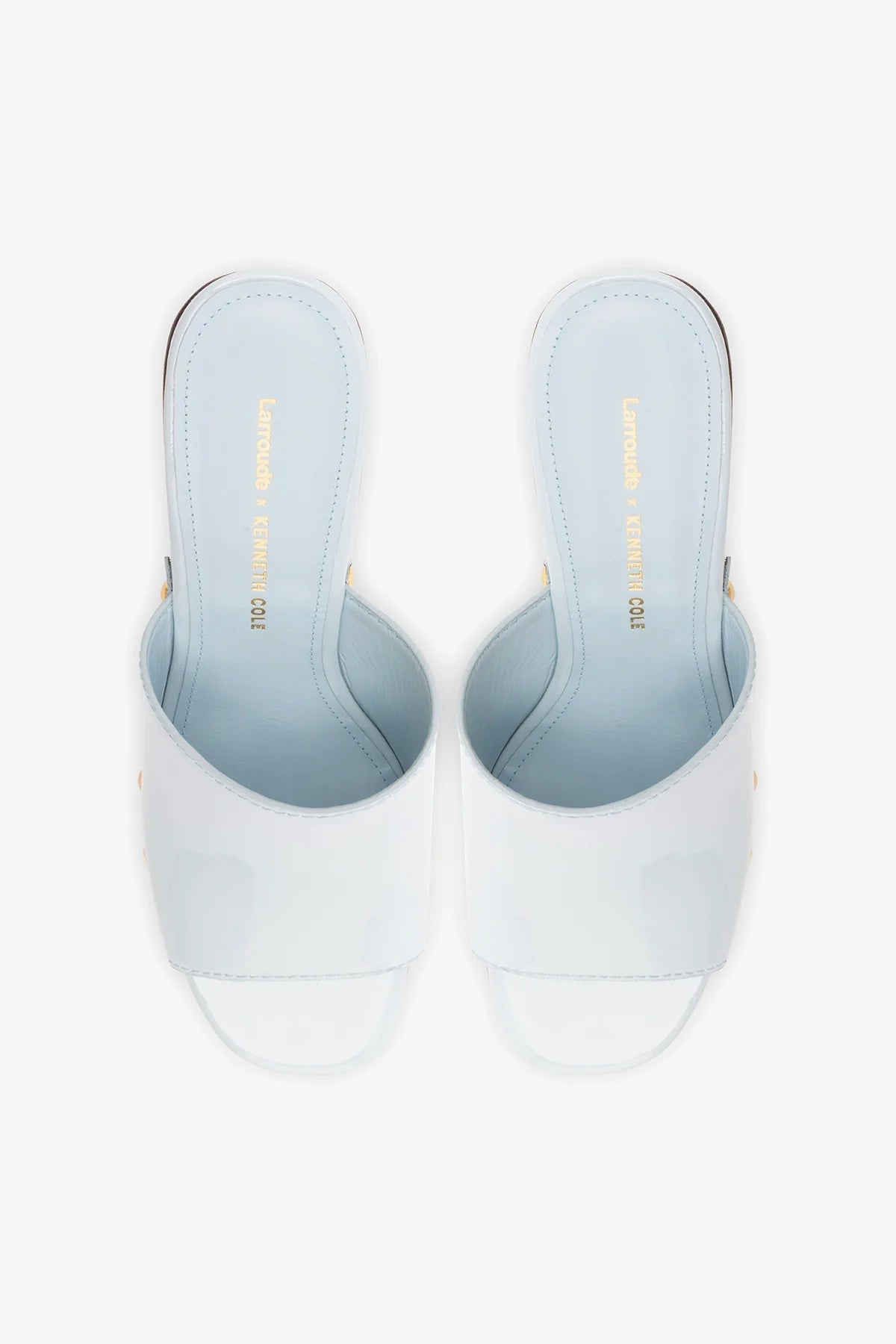 Larroudé x Kenneth Cole: Mule Maya Patent Leather | Kenneth Cole MAYA