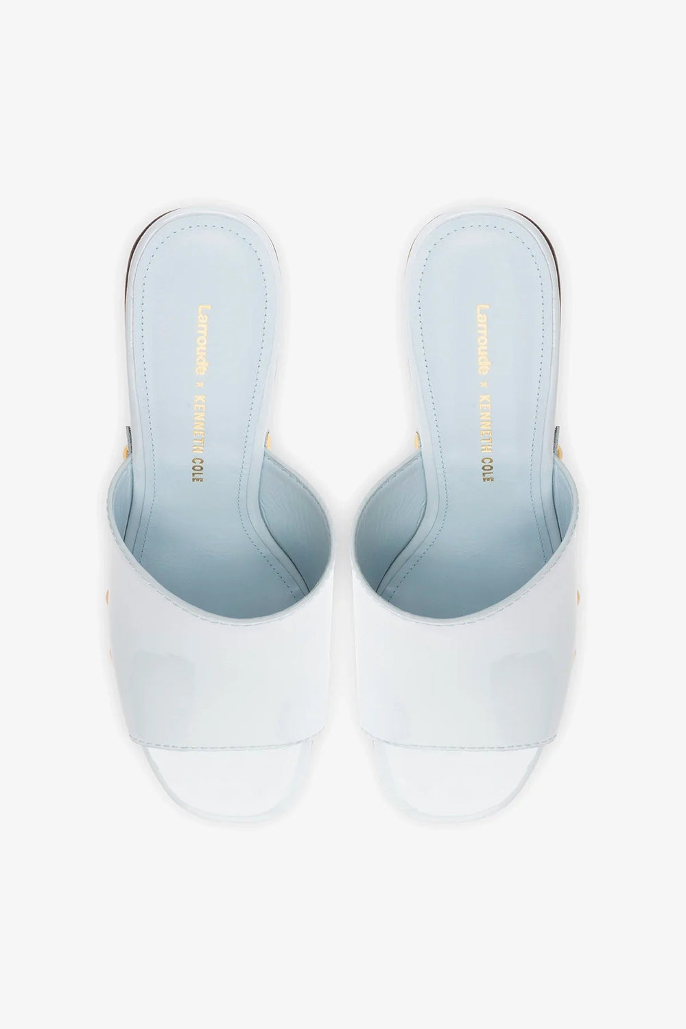 Larroudé x Kenneth Cole: Mule Maya Patent Leather | Kenneth Cole MAYA