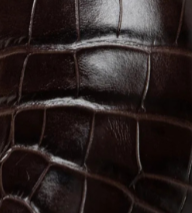 Larroudé x Kenneth Cole: Clog Dark Oak Croco Leather | Kenneth Cole CROCO