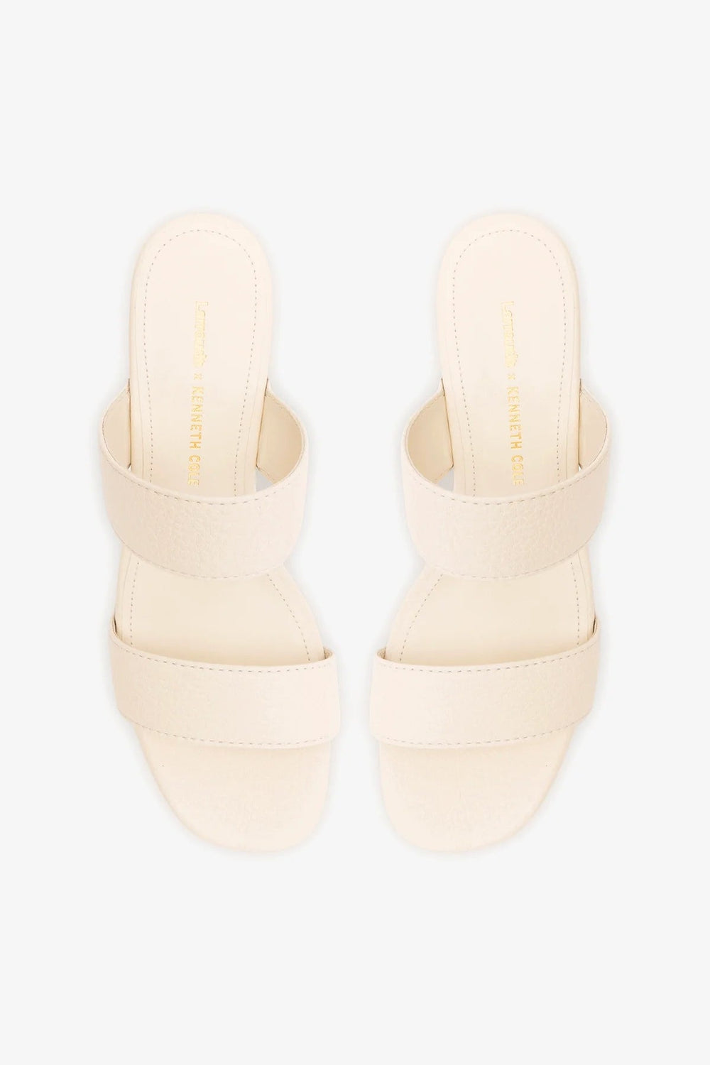 Larroudé x Kenneth Cole: Sandal Ivory Leather | Kenneth Cole IVORY