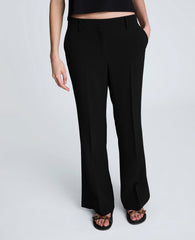 Shop Luxe Twill Flare Leg Pant – Black | Kenneth Cole | Kenneth Cole BLACK