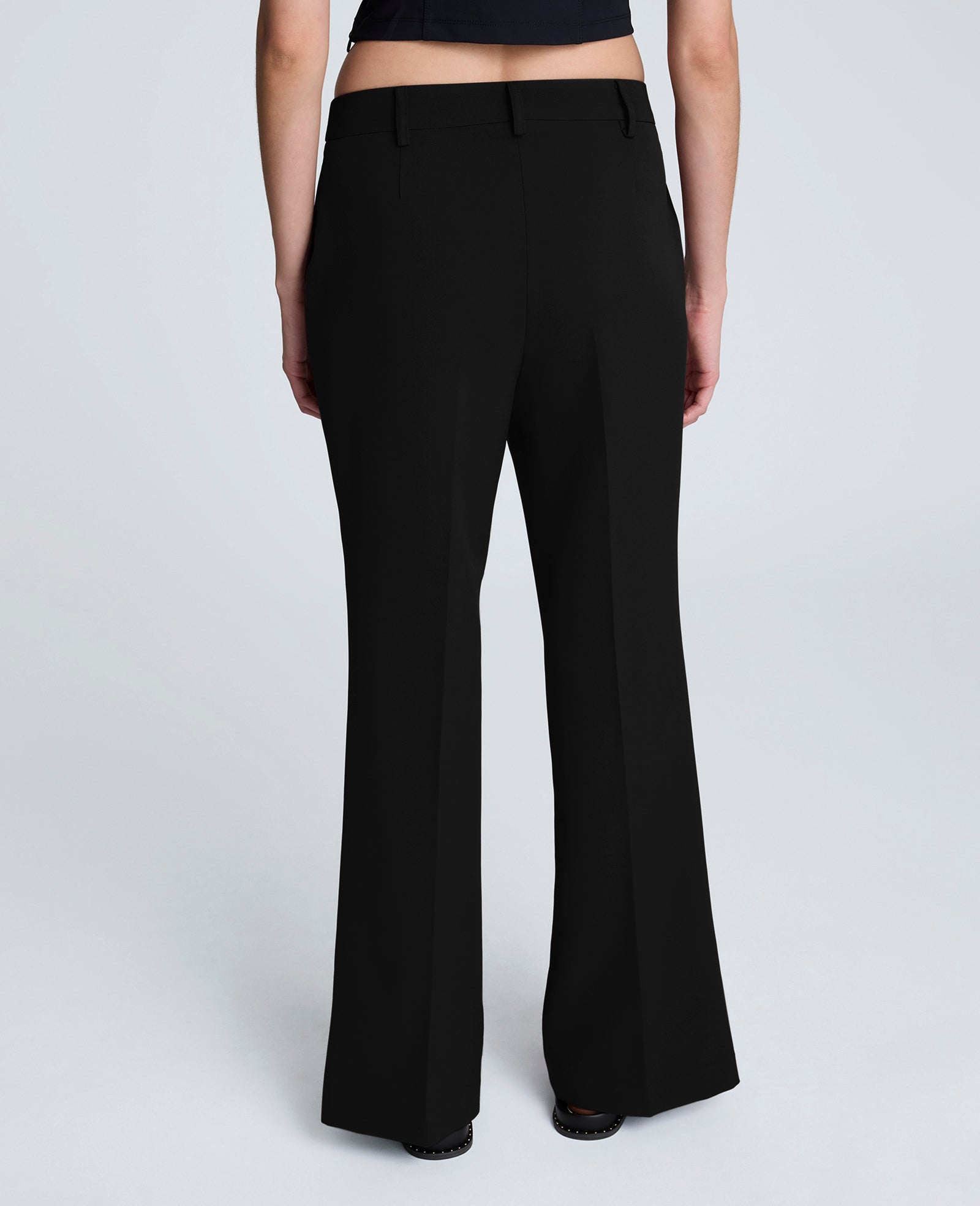 Shop Luxe Twill Flare Leg Pant – Black | Kenneth Cole | Kenneth Cole BLACK