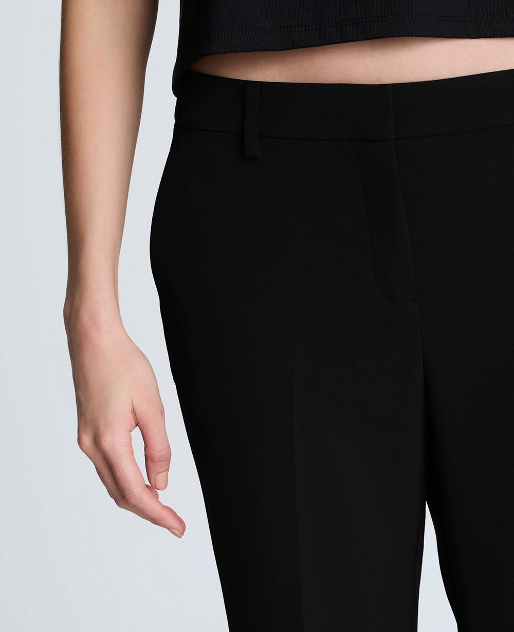Shop Luxe Twill Flare Leg Pant – Black | Kenneth Cole | Kenneth Cole BLACK