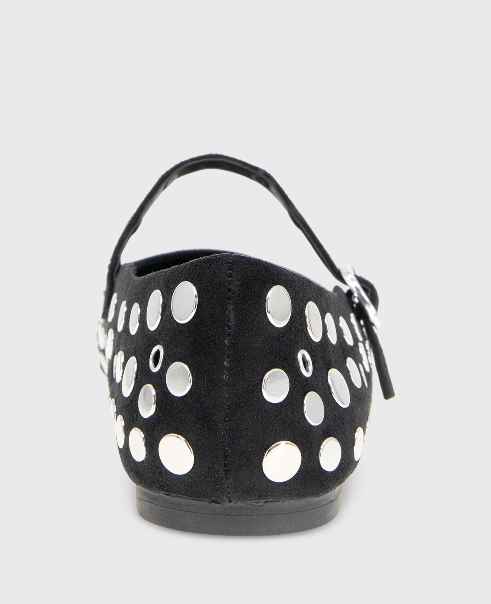 Shop Jasper Black Suede Stud Ballet Flat | Kenneth Cole | Kenneth Cole BLACK