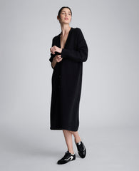 Long Button Front Cardigan Duster – Black | Kenneth Cole | Kenneth Cole BLACK
