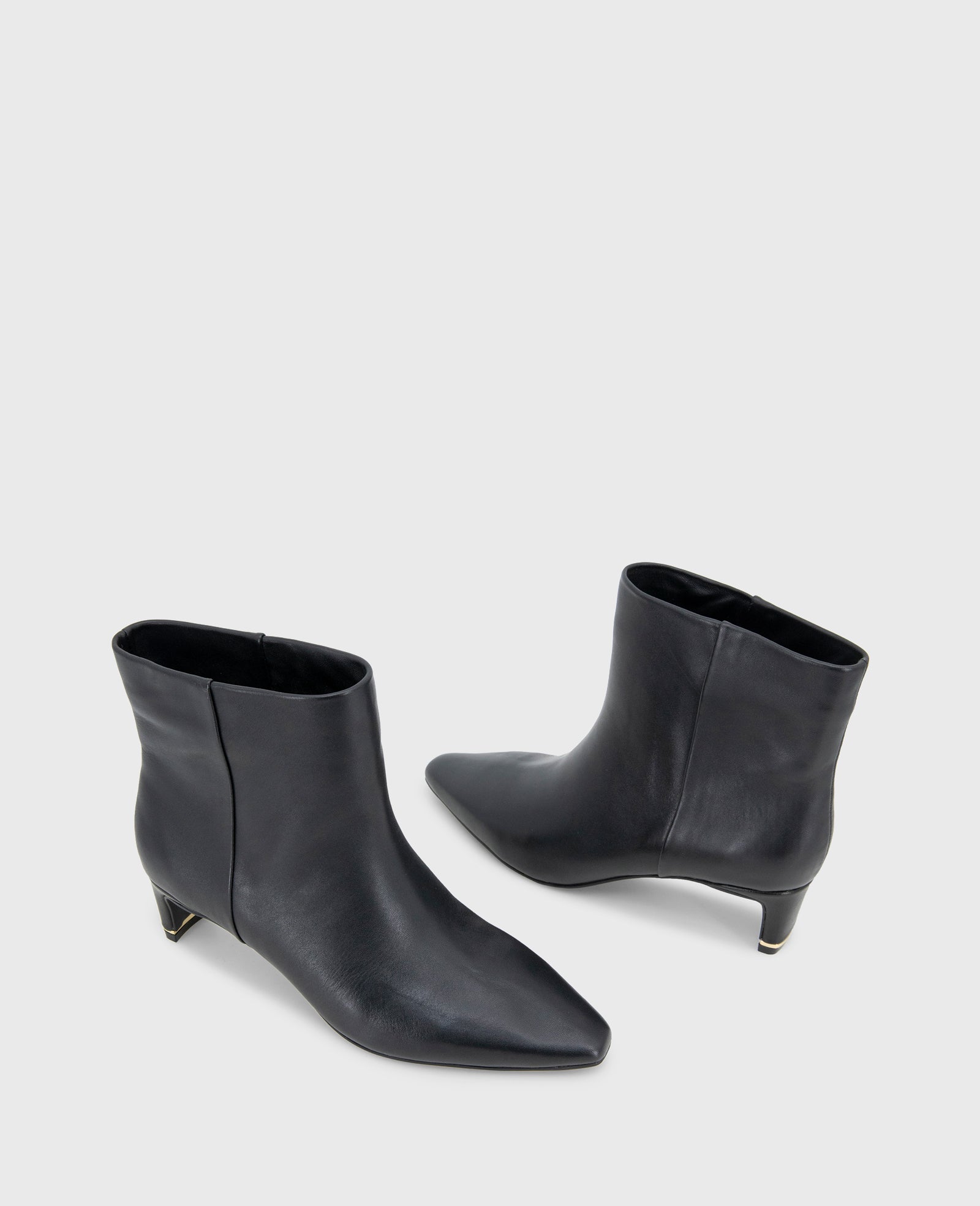 Shop Miranda Black Leather Heel Bootie | Kenneth Cole | Kenneth Cole BLACK LEATHER