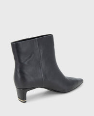 Shop Miranda Black Leather Heel Bootie | Kenneth Cole | Kenneth Cole BLACK LEATHER