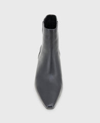 Shop Miranda Black Leather Heel Bootie | Kenneth Cole | Kenneth Cole BLACK LEATHER