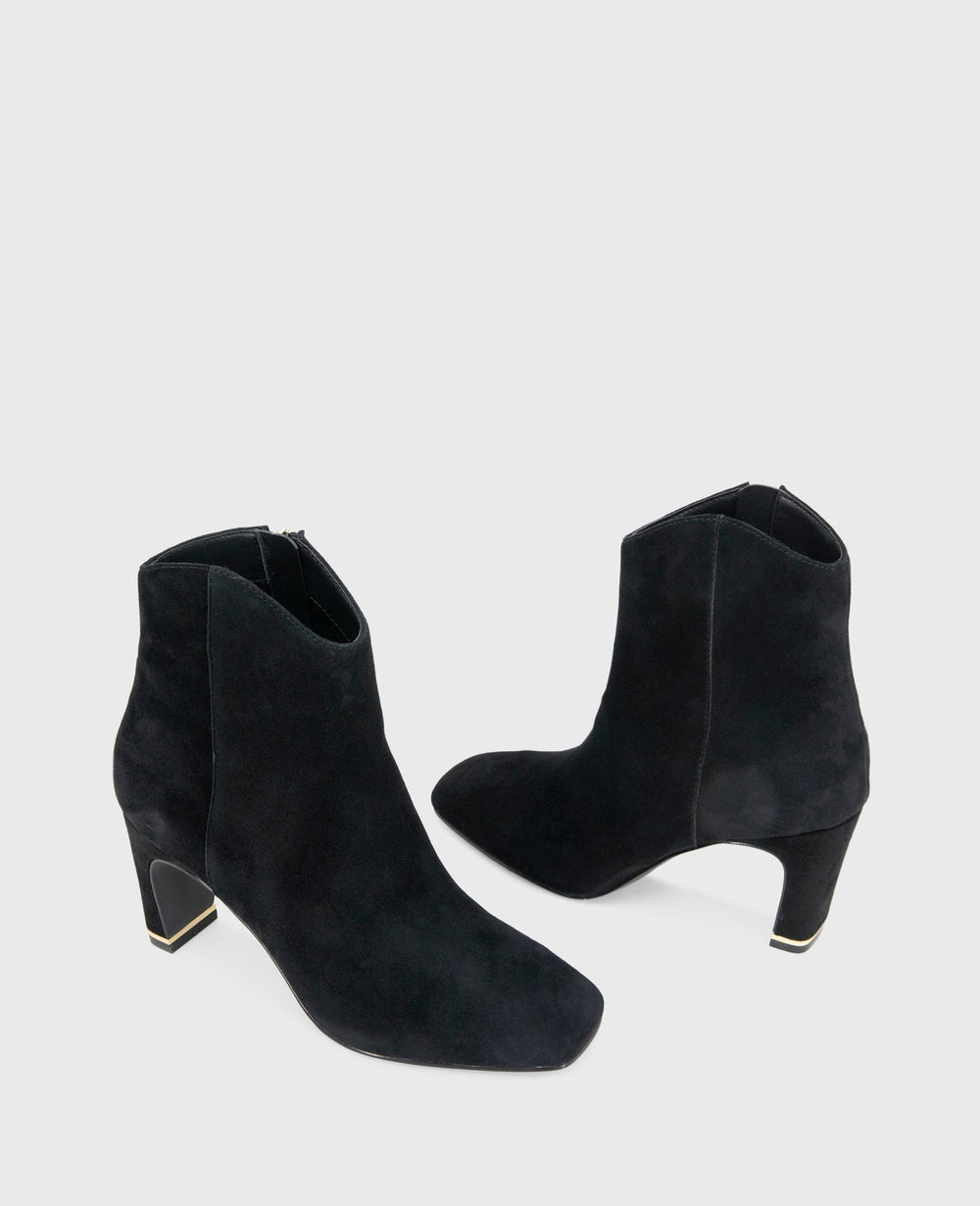 Shop Grizelda Black Suede Heel Boot | Kenneth Cole | Kenneth Cole BLACK SUEDE