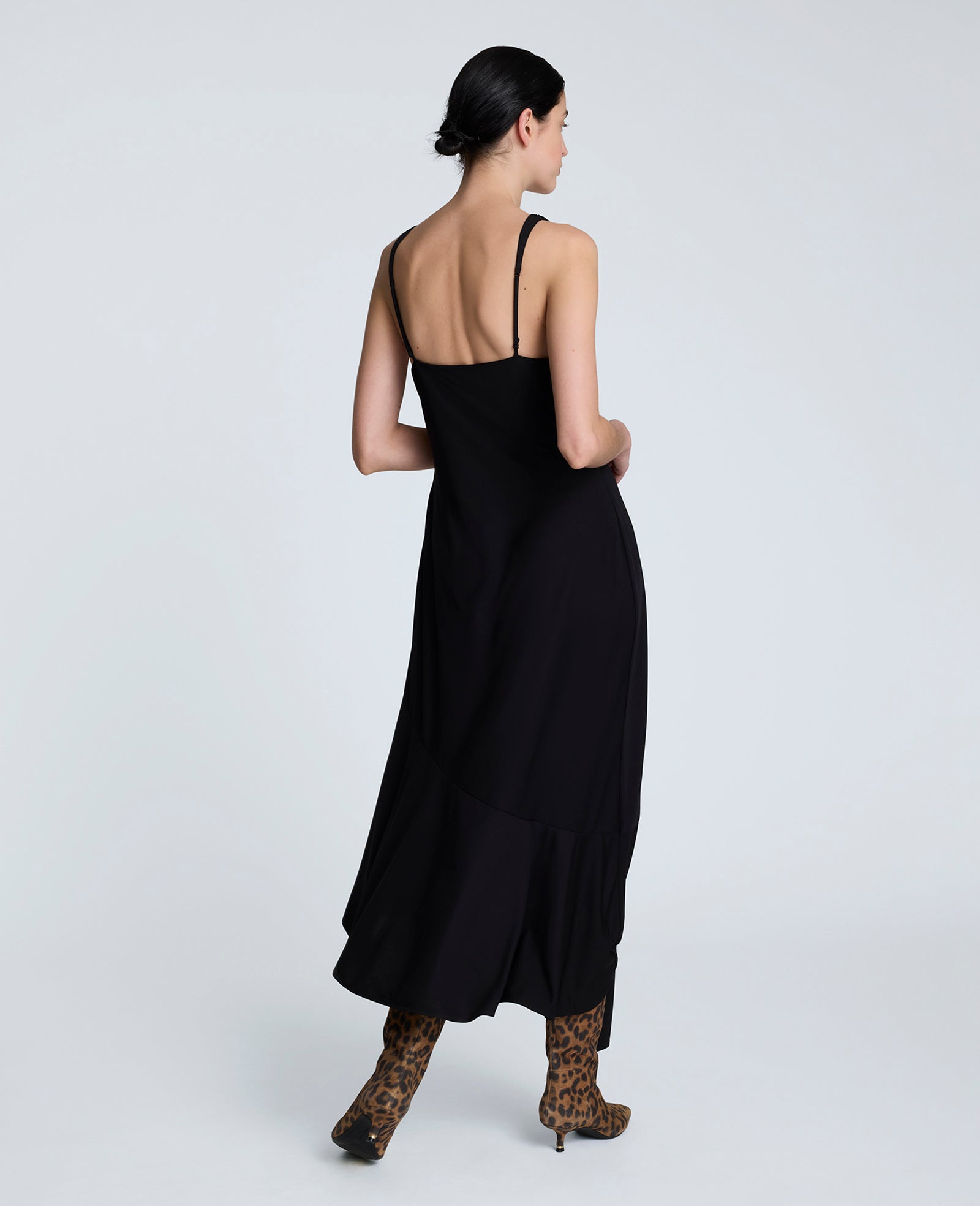 Asymmetrical Hem Cowl Neck Dress – Black | Kenneth Cole | Kenneth Cole BLACK