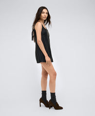 Leather Open Back Shift Dress – Exclusive | Kenneth Cole | Kenneth Cole BLACK