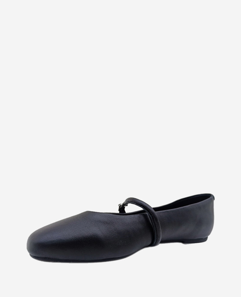 Shop Magnolia Leather Ballet Flat in Black | Kenneth Cole | Kenneth Cole BLACK LEATHER