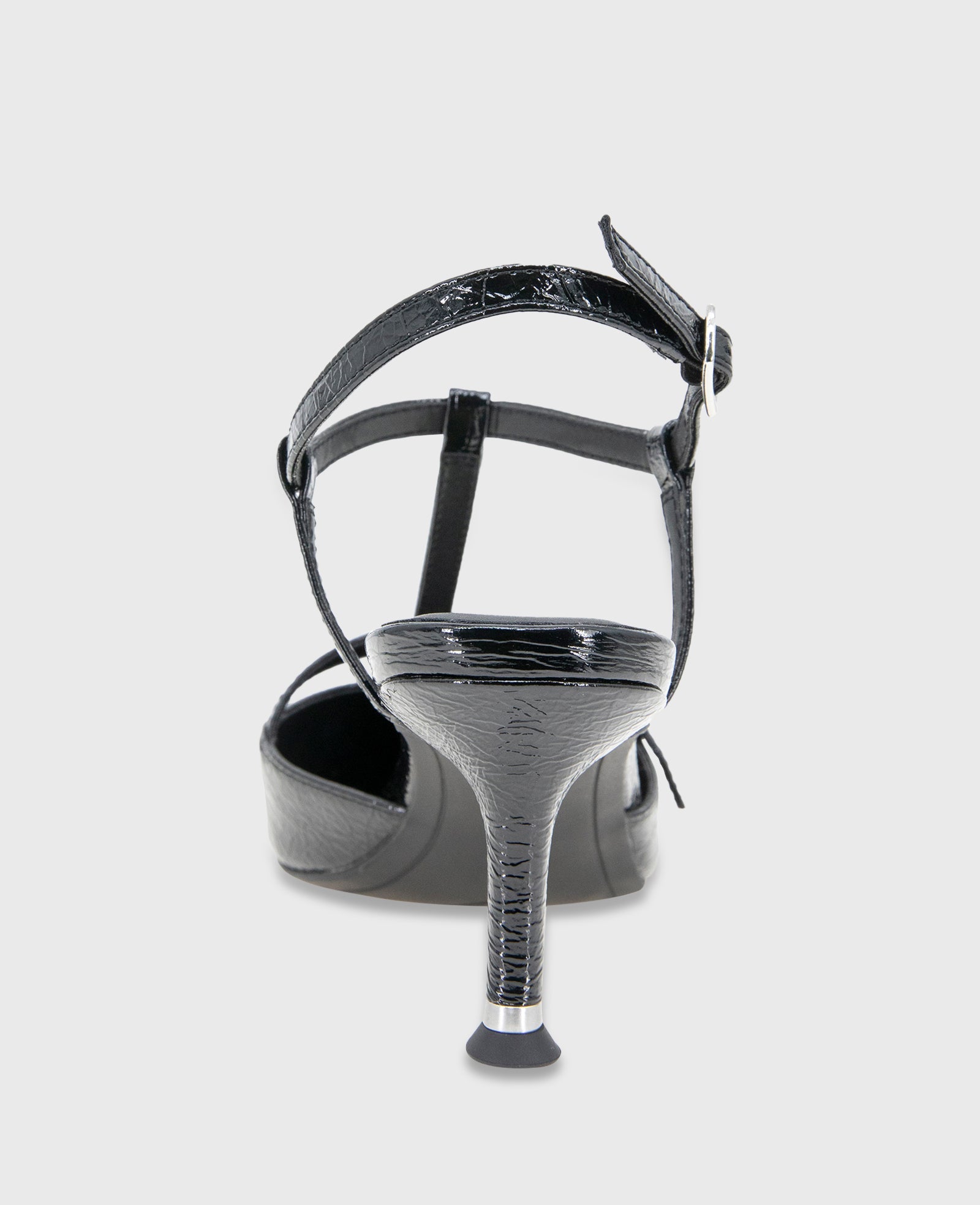 Urka Black Crinkle Patent Slingback Heel | Kenneth Cole | Kenneth Cole BLACK PATENT