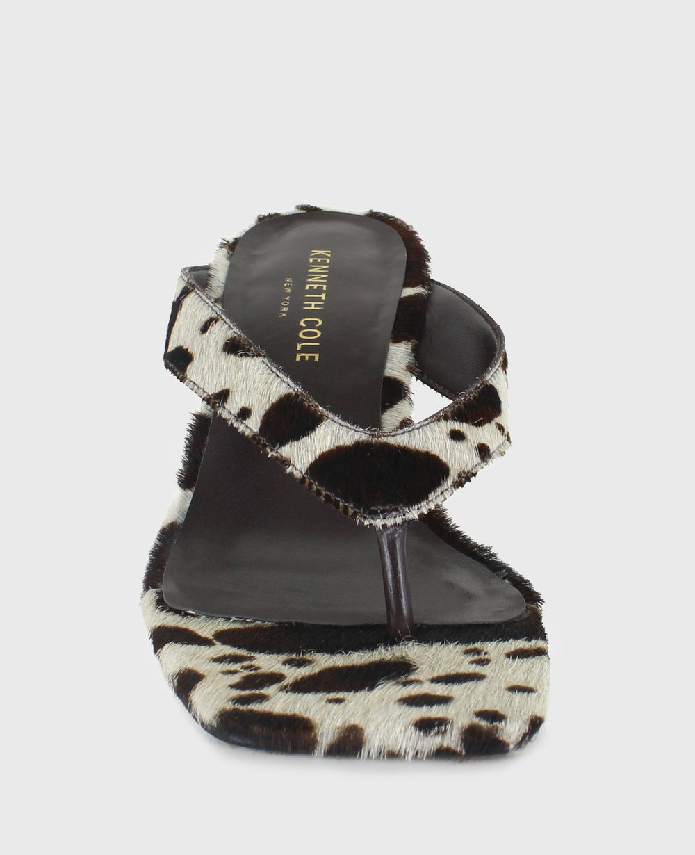 Shop Susannah Brown Calf Hair Wedge Sandal | Kenneth Cole | Kenneth Cole BROWN MULTI HAIRCALF