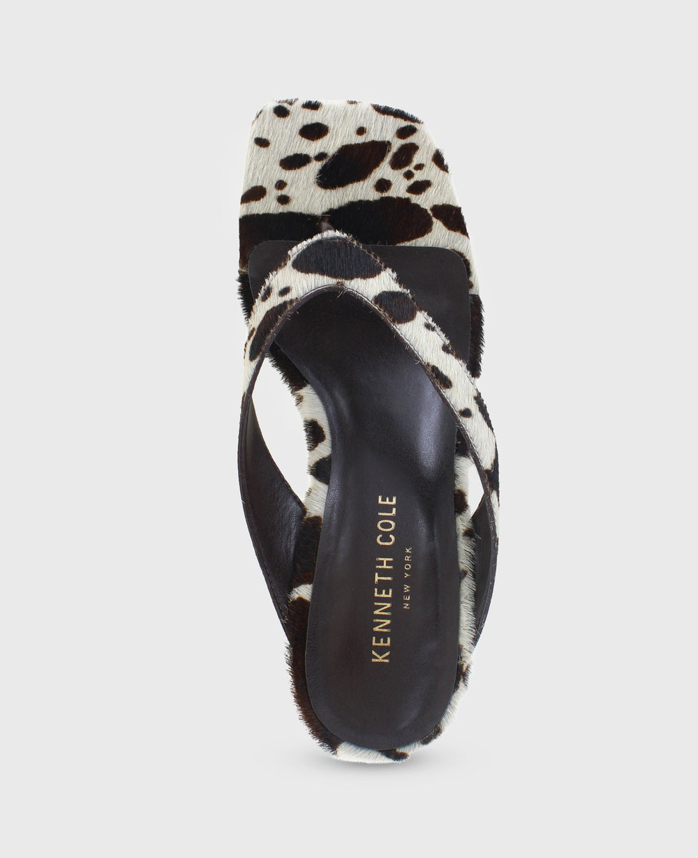 Shop Susannah Brown Calf Hair Wedge Sandal | Kenneth Cole | Kenneth Cole BROWN MULTI HAIRCALF