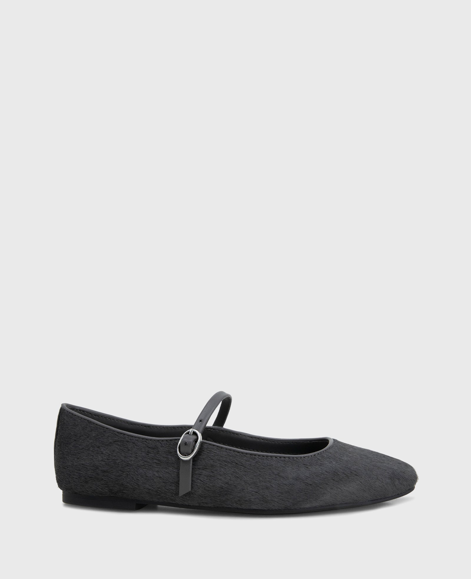 Shop Jasper Charcoal Calf Hair Ballet Flat | Kenneth Cole | Kenneth Cole CHARCOLE CALF HAIR
