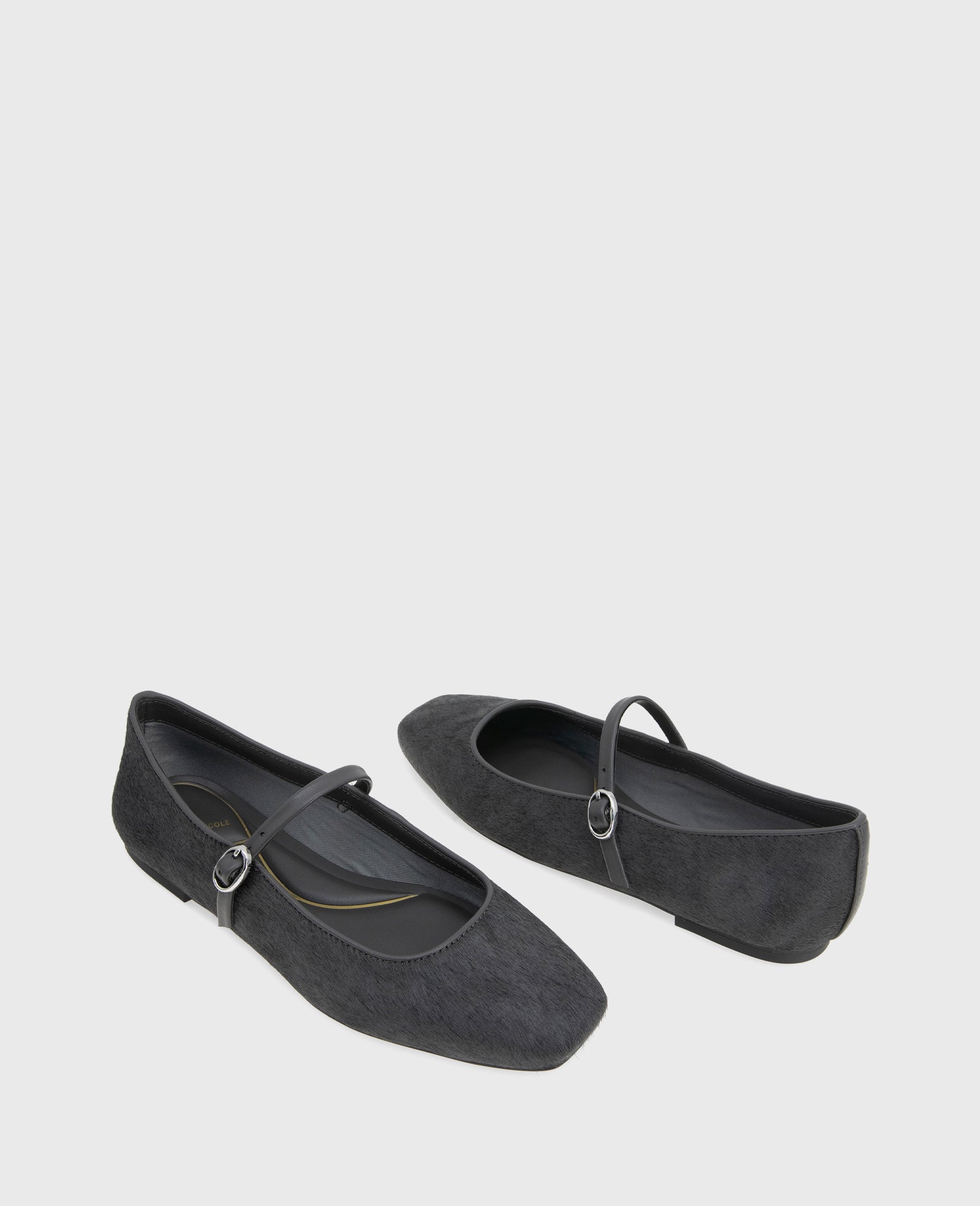 Shop Jasper Charcoal Calf Hair Ballet Flat | Kenneth Cole | Kenneth Cole CHARCOLE CALF HAIR