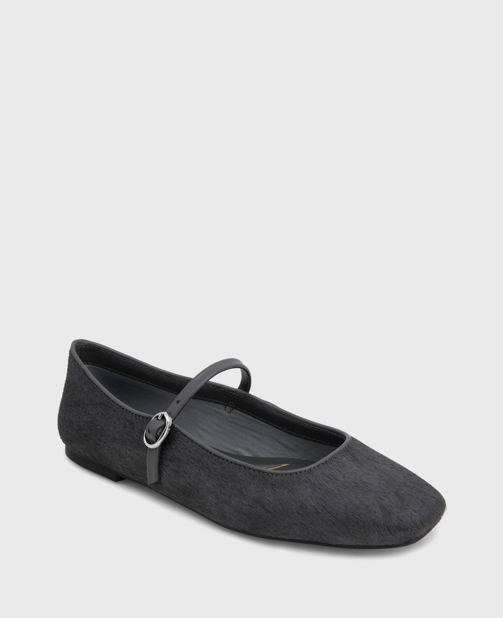 Shop Jasper Charcoal Calf Hair Ballet Flat | Kenneth Cole | Kenneth Cole CHARCOLE CALF HAIR