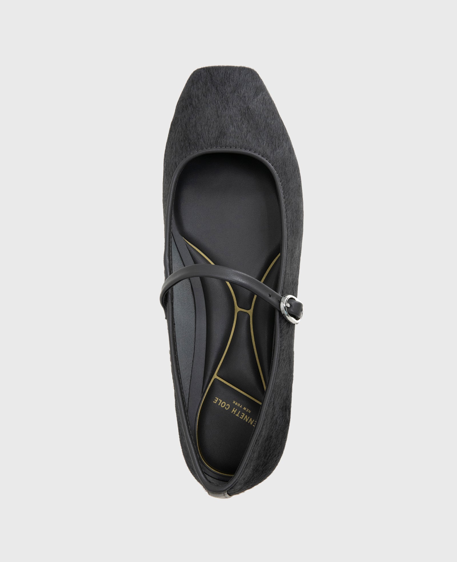 Shop Jasper Charcoal Calf Hair Ballet Flat | Kenneth Cole | Kenneth Cole CHARCOLE CALF HAIR