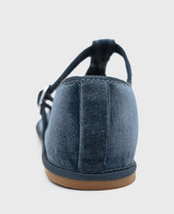 Verona Blue Velvet T-Strap Mary Jane Flat | Kenneth Cole | Kenneth Cole BLUE VELVET