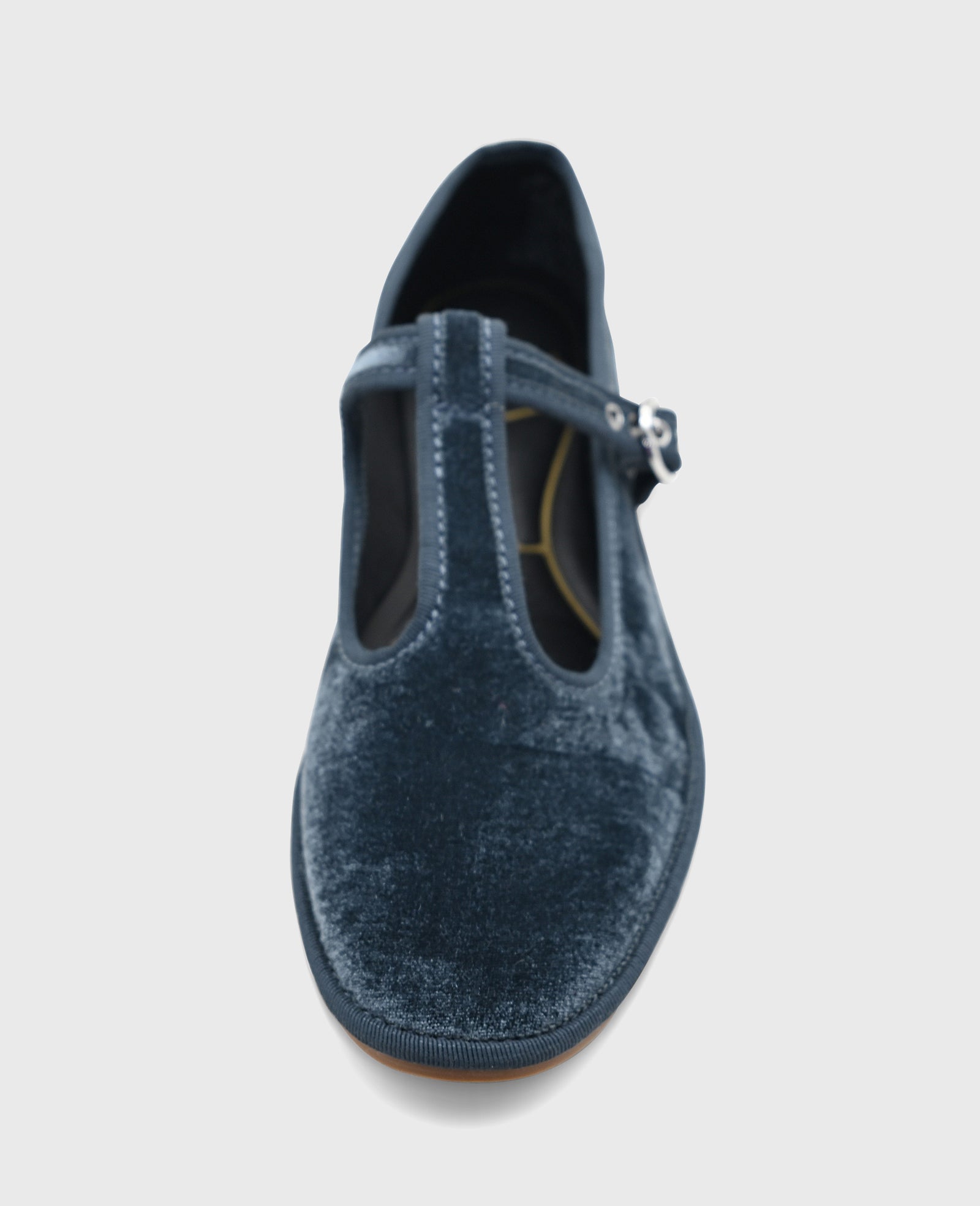 Verona Blue Velvet T-Strap Mary Jane Flat | Kenneth Cole | Kenneth Cole BLUE VELVET